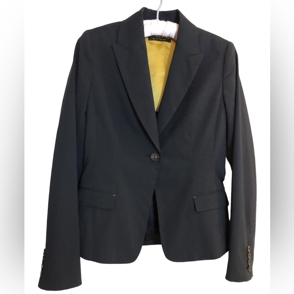 Elie Tahari Women’s Black Pin Stripe Blazer Size 4